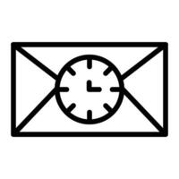 Hours Line Icon Design vector