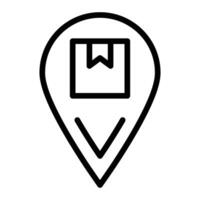 Tracking Line Icon Design vector