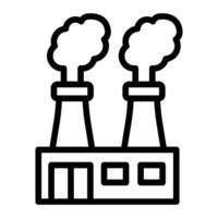 Air Pollution Line Icon Design vector