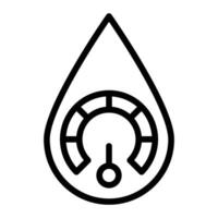 Pressure Meter Line Icon Design vector