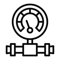 Gauge Line Icon Design vector