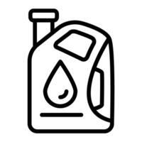 Lubricant Line Icon Design vector