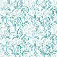 Monogram branches in tiny shapes dots, drops, spots seamless pattern. Simple background with green abstract textured twisted stems. hand drawing sketch. Collage for design, printing vector
