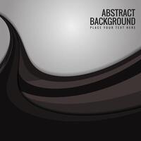 Dark stylish wave design background vector