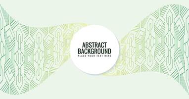 Green line abstract design background vector
