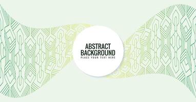 Green line abstract design background vector