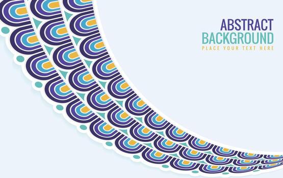 colorful abstract shapes design background vector