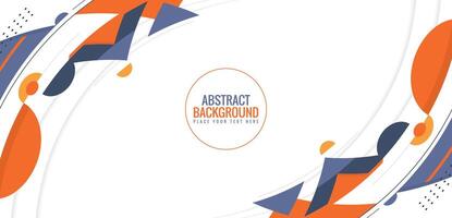 colorful abstract shapes design background vector