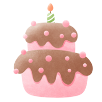 Cake and candle png