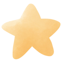 Yellow star cartoon png