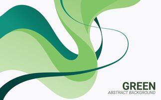 modern stylish green wave design background vector