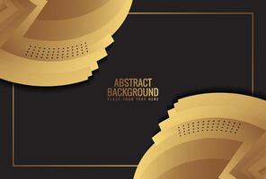 Luxury gold abstract wave design background vector