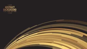 Luxury gold abstract wave design background vector