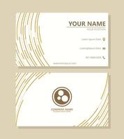 modern business card design with abstract lines vector