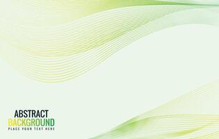 modern stylish green wave design background vector