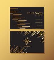 Fancy abstract business card design vector