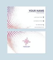 modern business card design with abstract dot vector