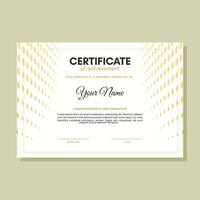 Orange certificate of achievement template with wave abstract vector