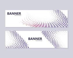 colorful abstract dot banner design vector