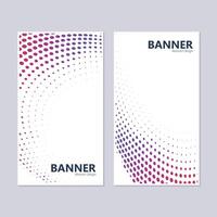 colorful abstract dot banner design vector