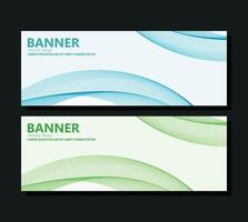 Line abstract wave banner design vector