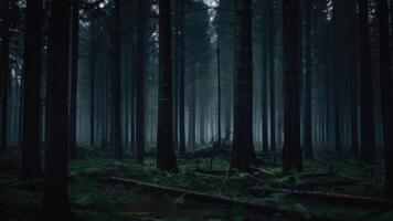 otoño oscuro árbol bosque panorama paisaje foto