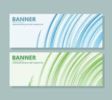 Line abstract wave banner design vector