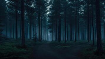 otoño oscuro árbol bosque panorama paisaje foto