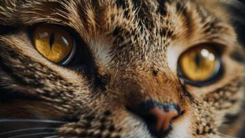 close up of a cat's eyes photo