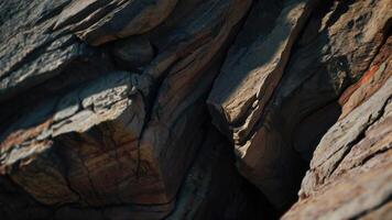 Close up rock formation photo