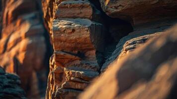 Close up rock formation photo