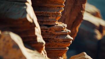 Close up rock formation photo