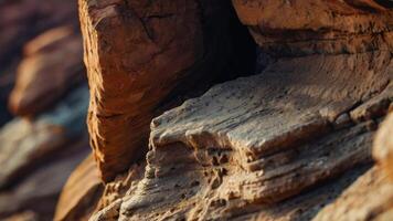 Close up rock formation photo