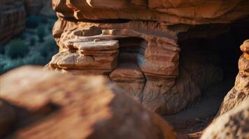 Close up rock formation photo