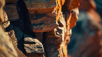 Close up rock formation photo