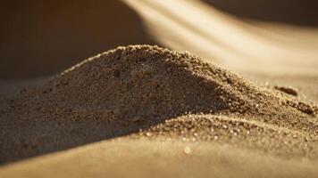 a close up of a sand dune of the desert photo