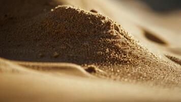 a close up of a sand dune of the desert photo