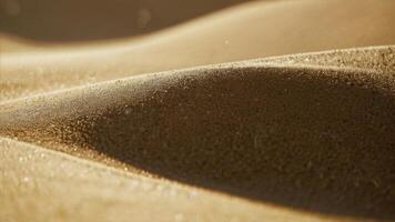 a close up of a sand dune of the desert photo