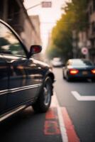 classic car on the street photo