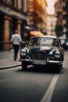 classic car on the street photo