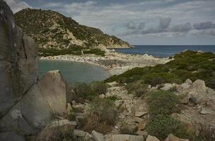 Portrait of Punta Molentis beach photo