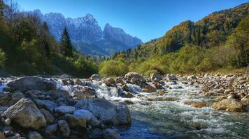 Portrait of summer mountain photo