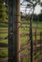 AI generated a close up of a chain link fence photo