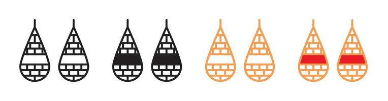 Snowshoes icon set vector