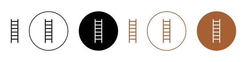 Ladder icon set vector