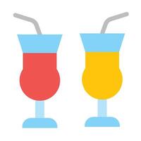 bebidas plano icono vector