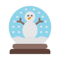 Snow Globe Flat icon vector