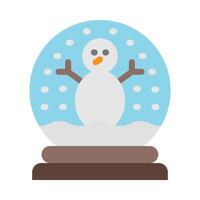 Snow Globe Flat icon vector