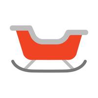 Sled Flat icon vector