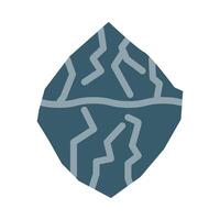 Glacier Flat icon vector